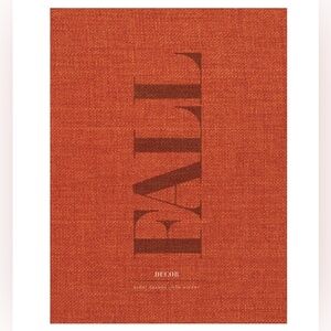 Orange Fall Decor Accent Stackable Book